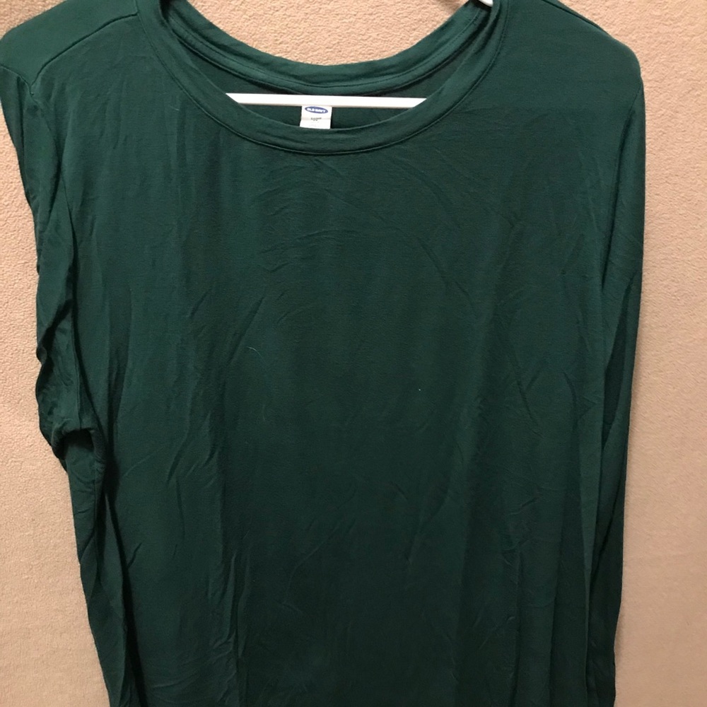 Long sleeve emerald green T-shirt